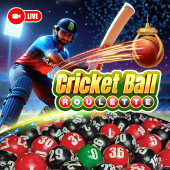 Cricket Ball Roulette game icon with a roulette wheel