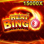 Heat Bingo game icon with a flaming bingo ball