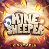 Minesweeper game icon with a mine grid
