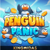 Penguin Panic game icon with penguins on ice